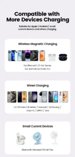 Toocki Magenetic PowerBank 10000mAh 15W Wireless Charging for Magsafe PD 20W Extenal Battery for iPhone 17 16 15 14 13 Pro Max - Image 15