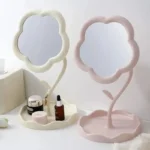 Cute Flower Design Desktop Mirror Creative Bedroom Home Decor Gift High Aesthetic Value Gao Yan Style Vanity Decorative Mirror - Image 5