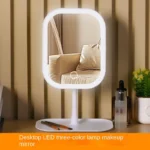 Niche Modern Desktop Vanity Mirror 3 Color Light LED Makeup Mirror Touching Mirror Women Bedroom Dressing Mirror - Image 7