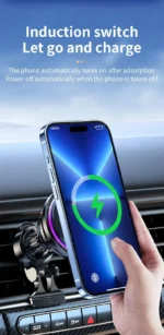 Ice Cooling Magnetic Wireless Car Charger Fast Charging Station for MagSafe iPhone 16 15 14 13 12 Pro Max Car Phone Holder Stand - Image 12