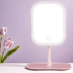 Niche Modern Desktop Vanity Mirror 3 Color Light LED Makeup Mirror Touching Mirror Women Bedroom Dressing Mirror - Image 9