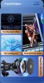 Ice Cooling Magnetic Wireless Car Charger Fast Charging Station for MagSafe iPhone 16 15 14 13 12 Pro Max Car Phone Holder Stand - Image 11