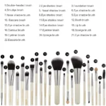 3/13/22pcs Professional Makeup Brushes Tools Set Make Up Brush Tools Kits for Eyeshadow Eyeliner Cosmetics Brushes Maquiagem - Image 13
