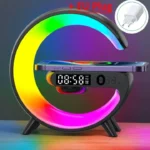 Wireless Charger Stand Pad RGB G Light Alarm Clock Speaker For iPhone 16 15 14 13 Samsung Xiaomi Mini Fast Charging Dock Station - Image 8