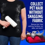 Pet Hair Remover Roller - Dog & Cat Fur Remover with Self-Cleaning Base - Efficient Animal Hair Removal Tool - Perfect for Furni - Image 6