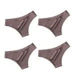 4PCS/Set Seamless Brazilian Panties Women's Sexy Lingerie Cool Ice Silk Low Waist Briefs Soft Solid Ultra-thin Bikini Underwear - Image 15