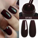 MEET ACROSS 7ml Wine Red Gel Nail Polish Long-Lasting French Style Gel Nail Supplies For Manicure DIY Design Nail Art Varnish - Image 3
