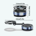 Magnetic Suction Cup Phone Mount for Magsafe 360° Adjustable Magnetic Car Phone Holder Pocket Size Foldable Car Mount - Image 2