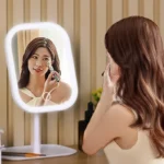 Niche Modern Desktop Vanity Mirror 3 Color Light LED Makeup Mirror Touching Mirror Women Bedroom Dressing Mirror - Image 8