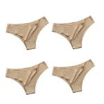 4PCS/Set Seamless Brazilian Panties Women's Sexy Lingerie Cool Ice Silk Low Waist Briefs Soft Solid Ultra-thin Bikini Underwear - Image 8
