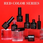 MEET ACROSS 7ml Wine Red Gel Nail Polish Long-Lasting French Style Gel Nail Supplies For Manicure DIY Design Nail Art Varnish - Image 6