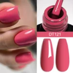 MEET ACROSS 7ml Wine Red Gel Nail Polish Long-Lasting French Style Gel Nail Supplies For Manicure DIY Design Nail Art Varnish - Image 7
