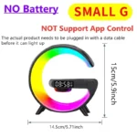 Universally Multi Functional Wireless Speaker with RGB Night Light Alarm Clock For iPhone  Samsung Xiaomi Charging Station - Image 7