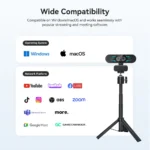 4K Webcam 1080P 60fps Web Camera EMEET C60E 4K Binocular USB Camera With RGB Light for Streaming/Gamer Video Camera for Computer - Image 19