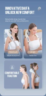 Foreverlily 26W Neck And Shoulder Massager Wireless Shoulder And Back Kneading Massage Shawl Trapezius Neck Cervical masajeador - Image 19