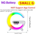 Universally Multi Functional Wireless Speaker with RGB Night Light Alarm Clock For iPhone  Samsung Xiaomi Charging Station - Image 8
