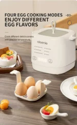 Electric Egg Cooker Multi-Functional Household Egg Cooker High Capacity Soft Medium Hard-Boiled Egg Cooker Egg Custard Steamer - Image 11