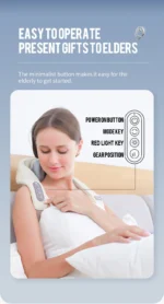 Foreverlily 26W Neck And Shoulder Massager Wireless Shoulder And Back Kneading Massage Shawl Trapezius Neck Cervical masajeador - Image 30