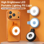 Portable Magnetic Phone Video Light 3 Color Temperature LED Fill Light with Clip for Vlog Live Stream Photography