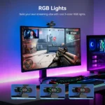 4K Webcam 1080P 60fps Web Camera EMEET C60E 4K Binocular USB Camera With RGB Light for Streaming/Gamer Video Camera for Computer - Image 6